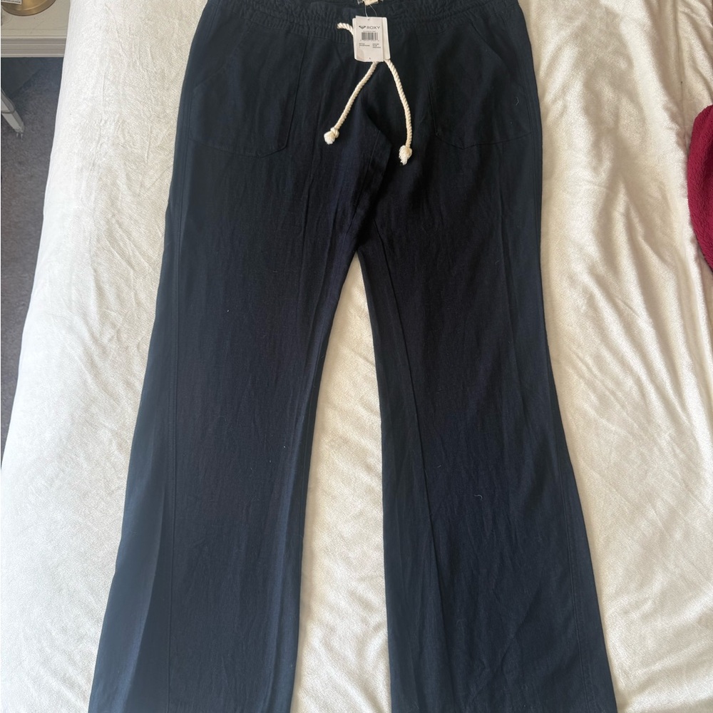 Roxy Kids Black Casual Drawstring Pants